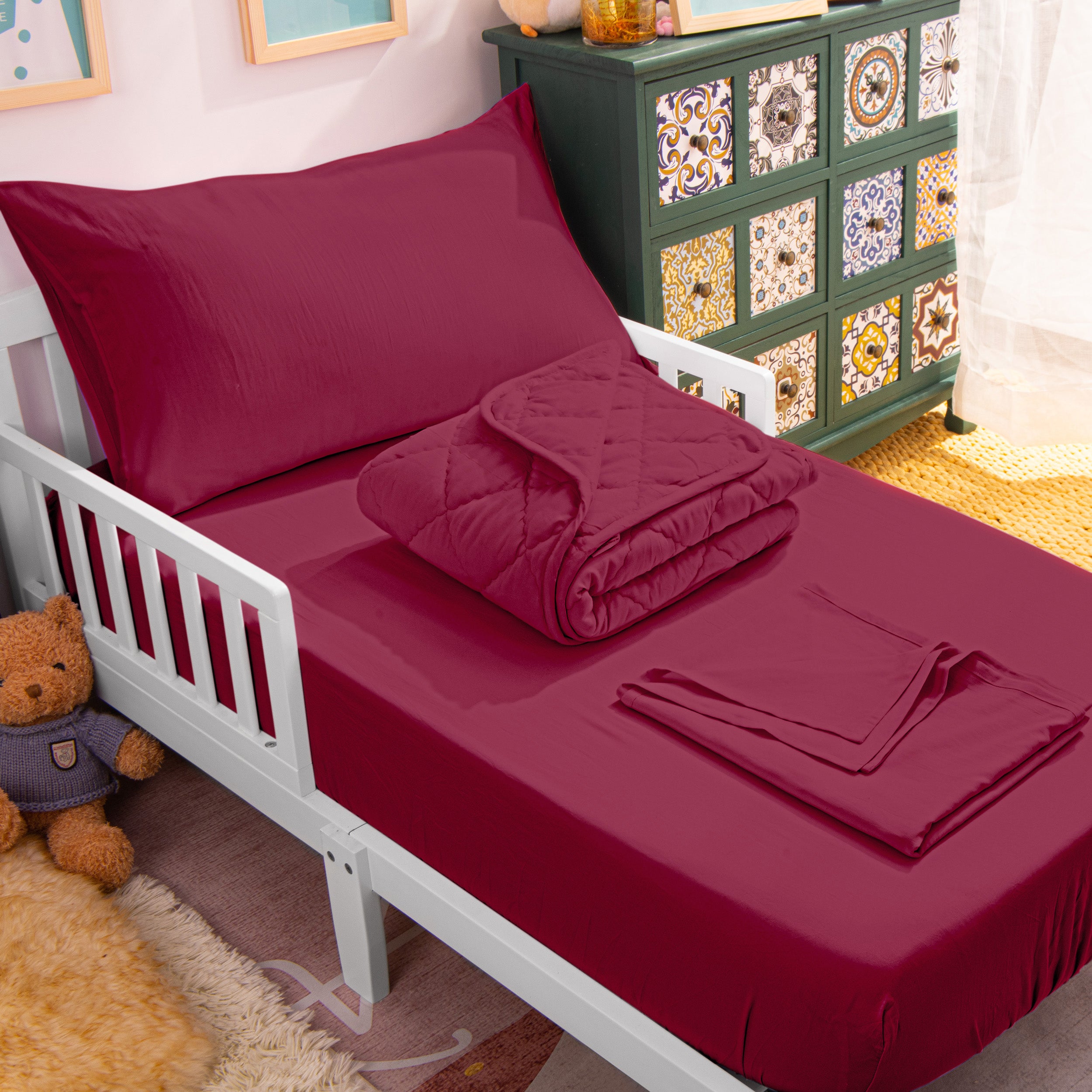 4 Pieces Soft Toddler Bedding Set|NTBAY®️ - NTBAY