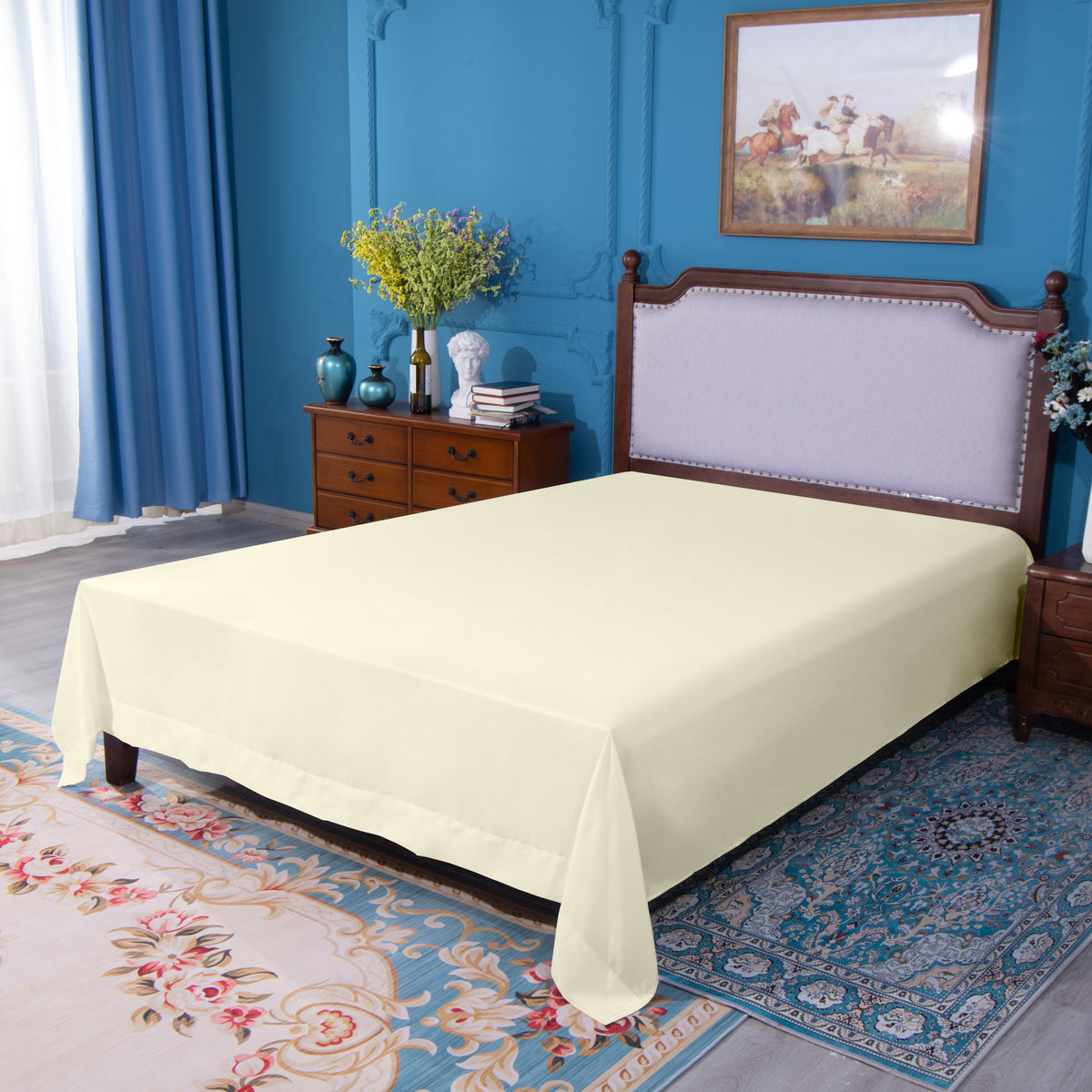 NTBAY Ultra-Soft Microfiber Flat Sheet – Breathable & Cozy
