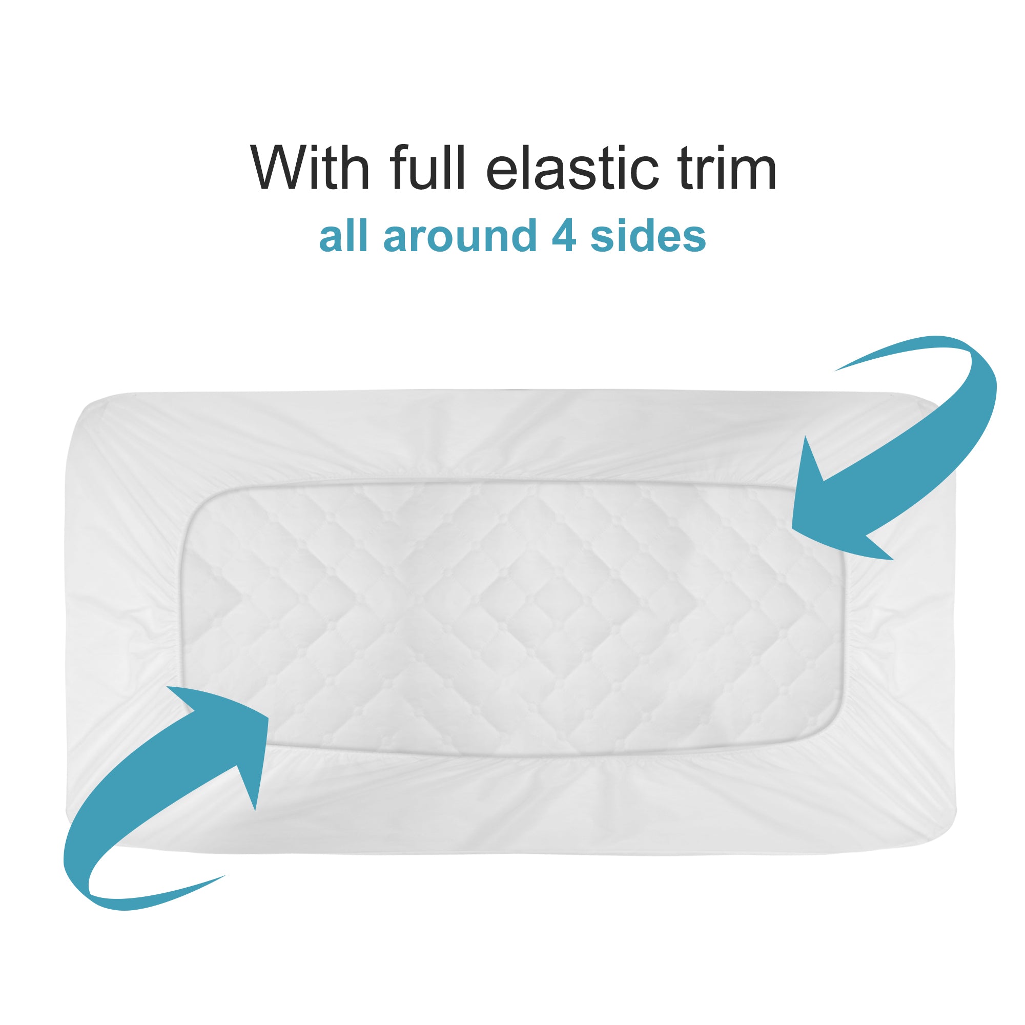 NTBAY 2-Pack Waterproof Crib Mattress Protectors – Washable