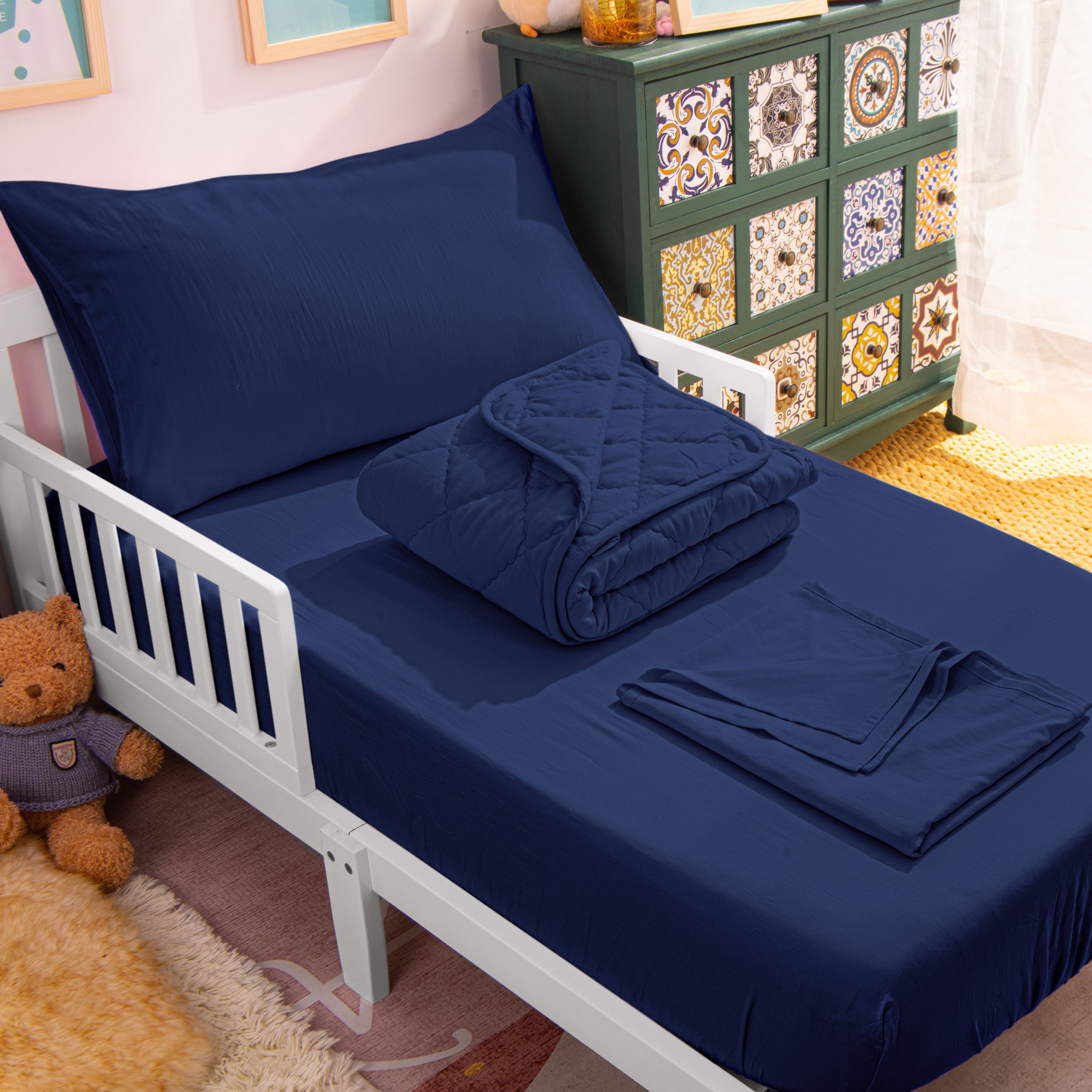 4 Pieces Soft Toddler Bedding Set|NTBAY®️ - NTBAY