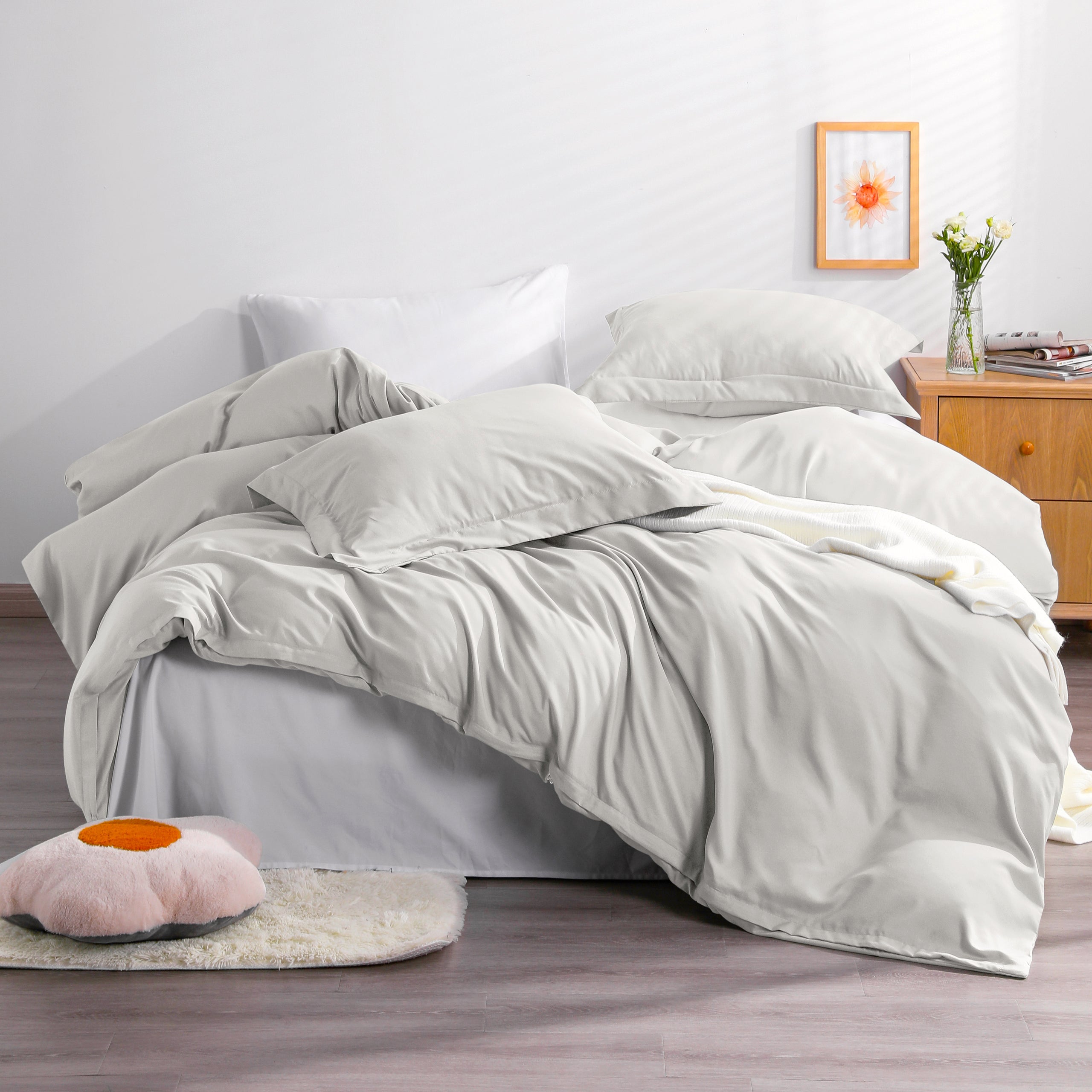 Light grey duvet cover hotsell