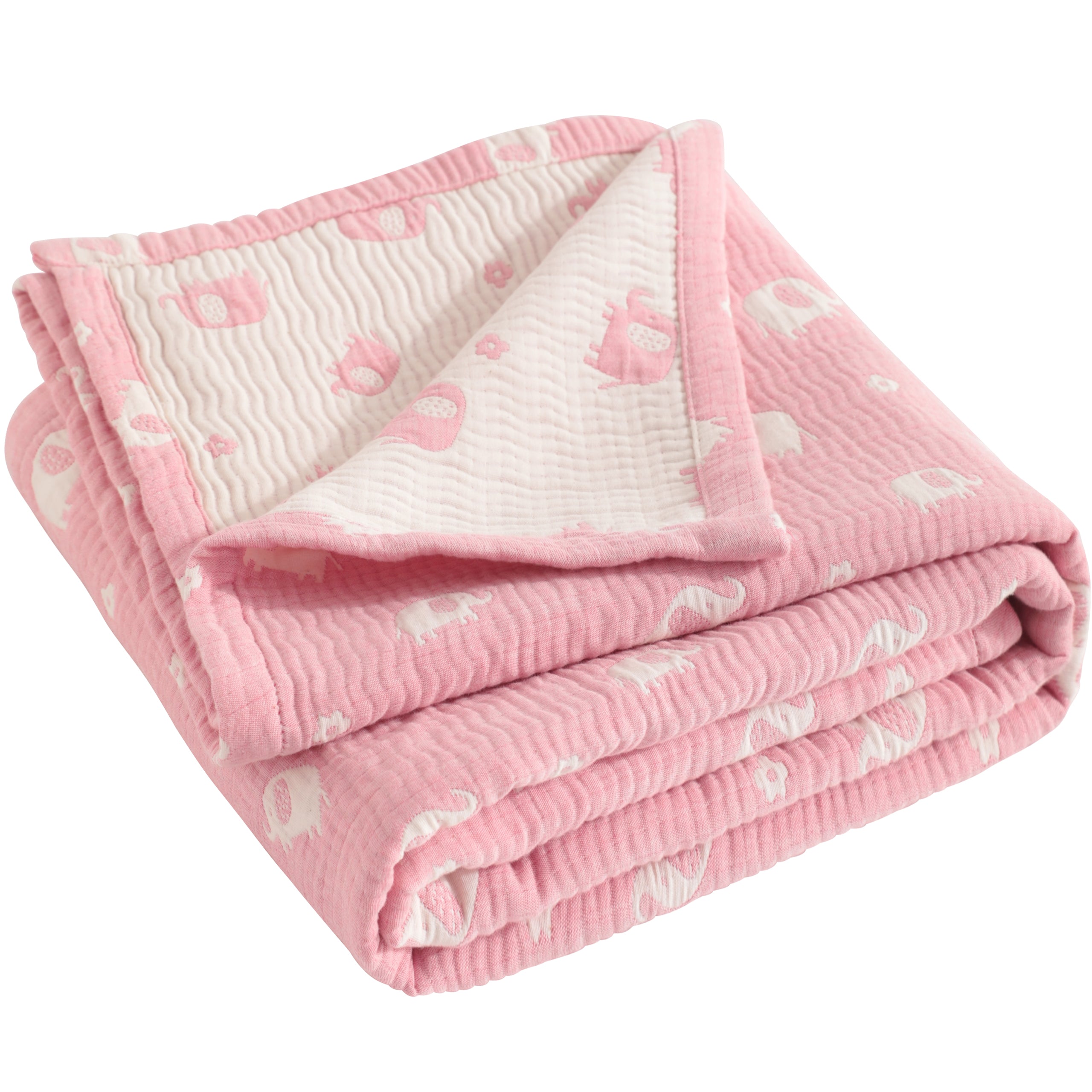 3 Layer Muslin Cotton Jacquard Toddler Blanket|NTBAY®️