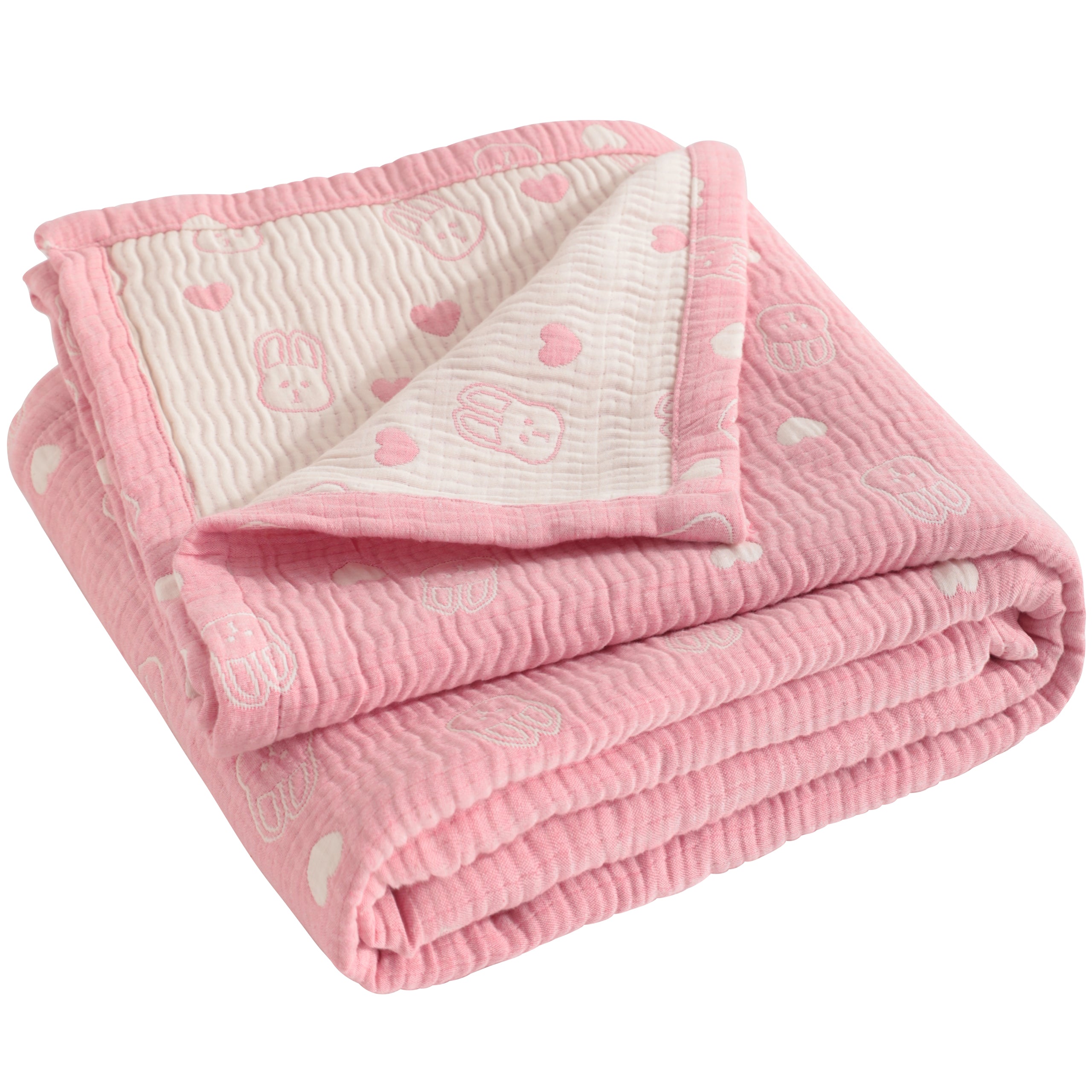 3 Layer Muslin Cotton Jacquard Toddler Blanket|NTBAY®️