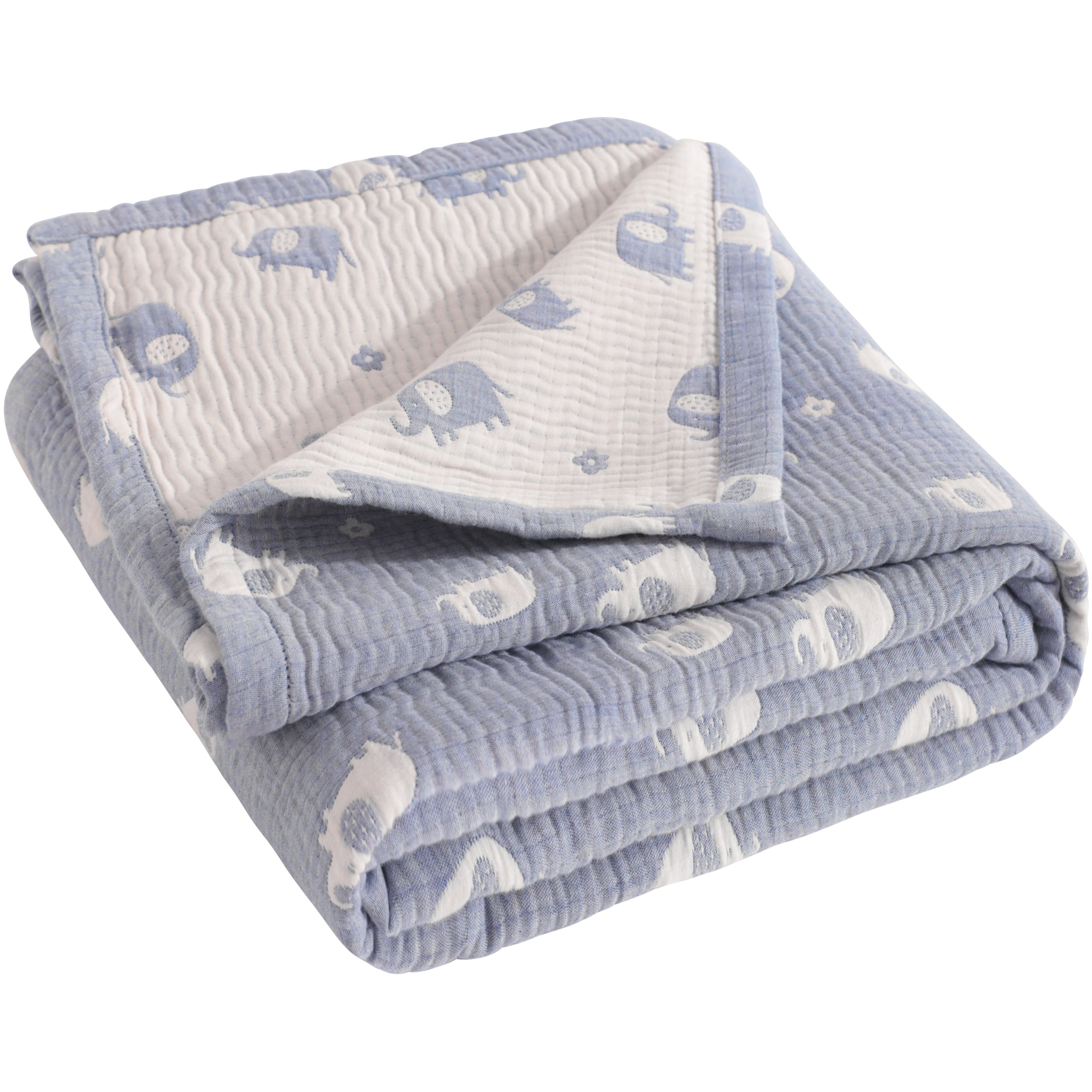 3 Layer Muslin Cotton Jacquard Toddler Blanket|NTBAY®️