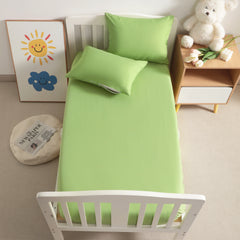 3 Pieces Microfiber Todder Sheet Set, Crib Sheet with Zippered Pillowcases - NTBAY
