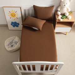 3 Pieces Microfiber Todder Sheet Set, Crib Sheet with Zippered Pillowcases - NTBAY