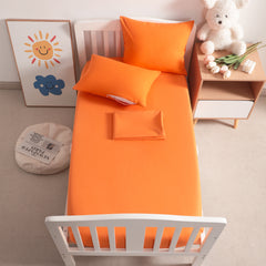 4 Pieces Microfiber Todder Sheet Set, Crib Sheets with Zippered Pillowcases - NTBAY