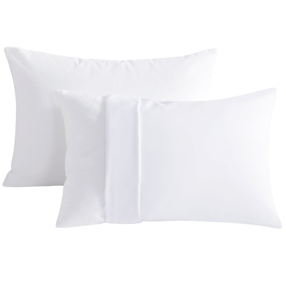 NTBAY 2 Pack Cotton 13" x18" Pillows with 14"x20" Toddler Microfiber Pillowcases
