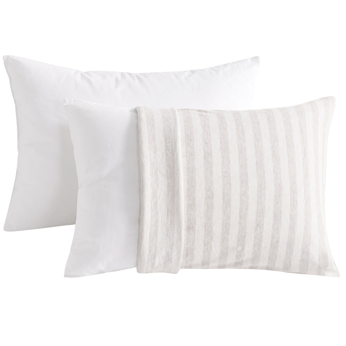 NTBAY 2 Pack Cotton 13" x18" Pillows with Toddler Cotton Pillowcases