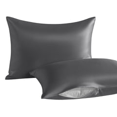 NTBAY 2 Pack Cotton 13" x18" Pillows with Toddler Satin Pillowcases