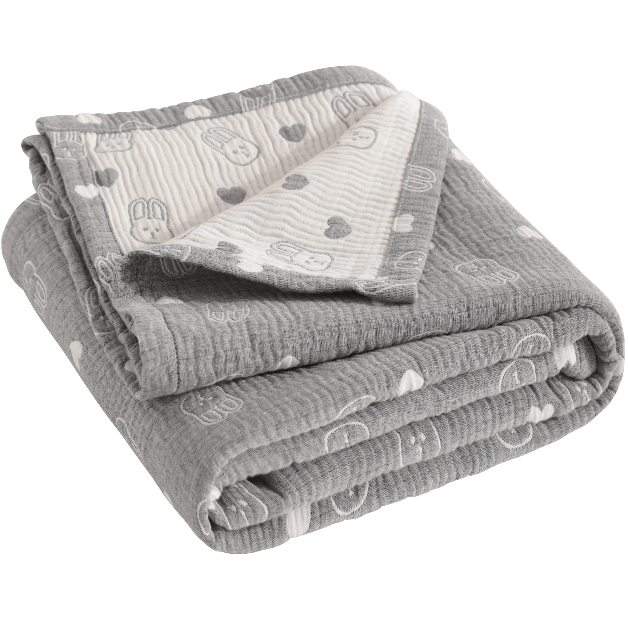 3 Layer Muslin Cotton Jacquard Toddler Blanket|NTBAY®️