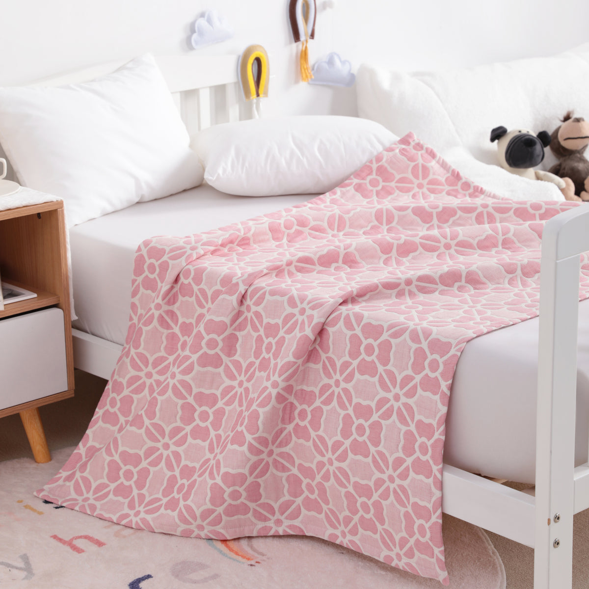 3 Layer Muslin Cotton Jacquard Toddler Blanket|NTBAY®️ - NTBAY