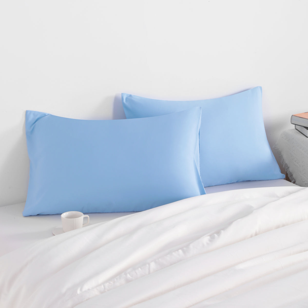 2 Pack Microfiber Queen Pillowcases with Envelope Closure|NTBAY®️ - NTBAY