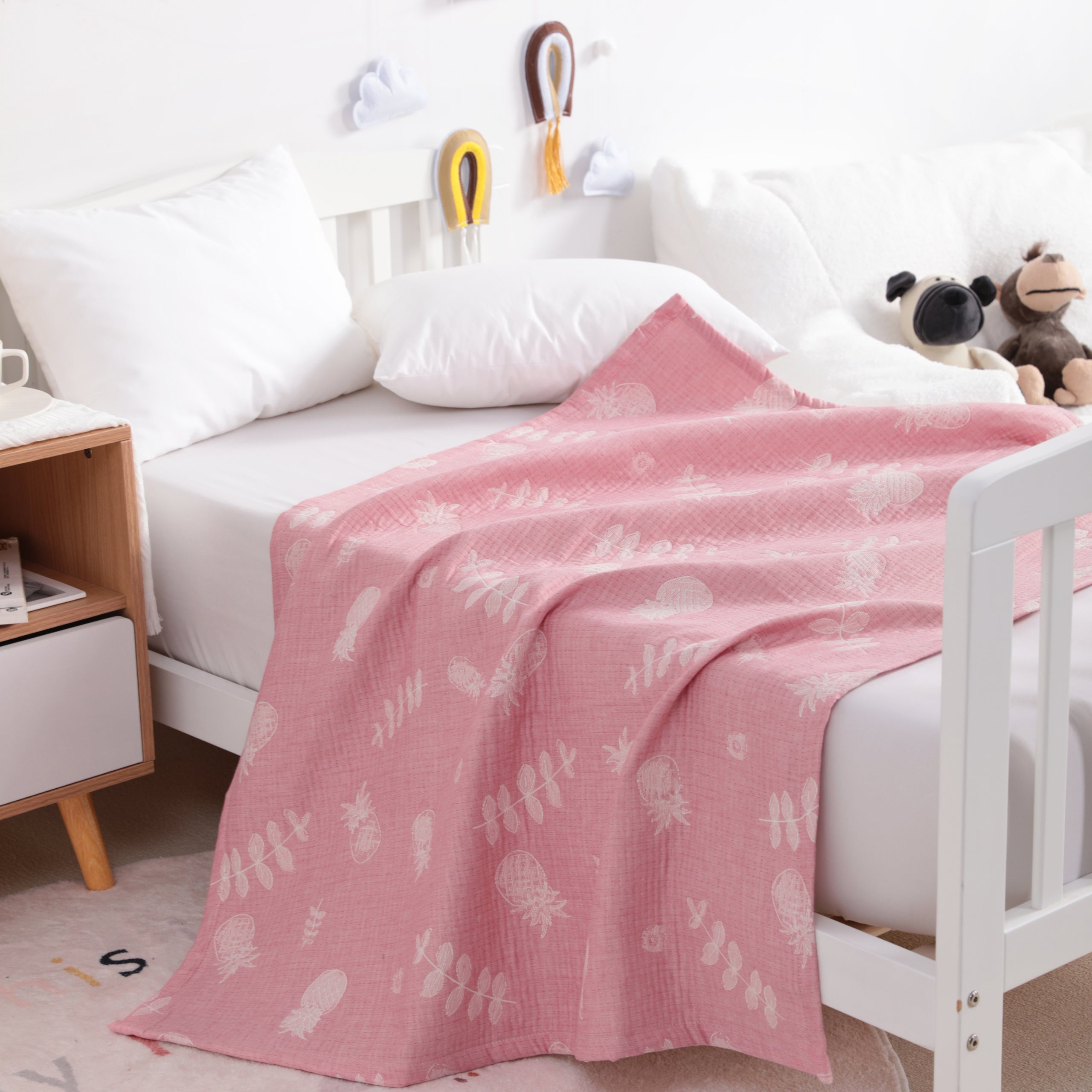 3 Layer Muslin Cotton Jacquard Toddler Blanket|NTBAY®️ - NTBAY