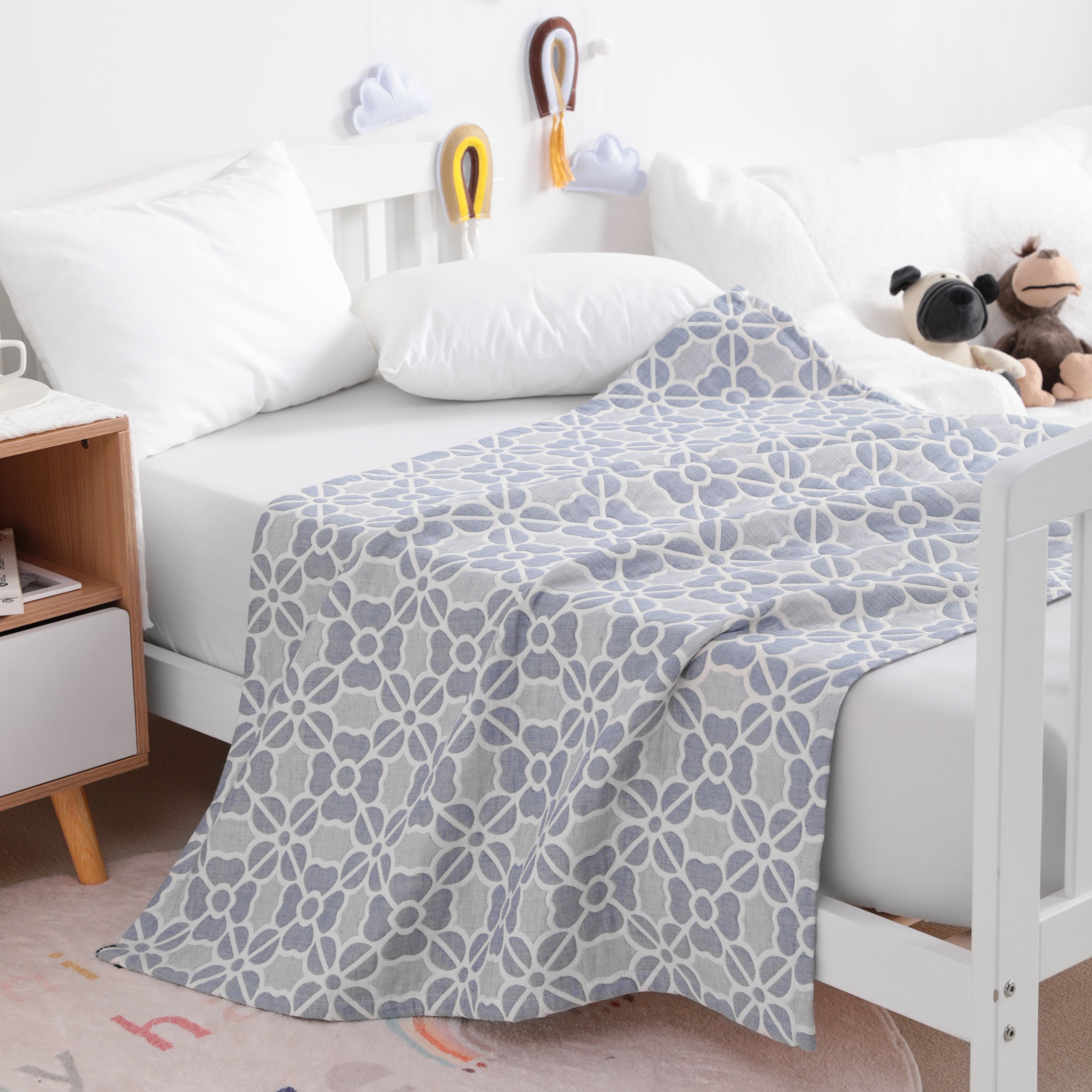 3 Layer Muslin Cotton Jacquard Toddler Blanket|NTBAY®️ - NTBAY