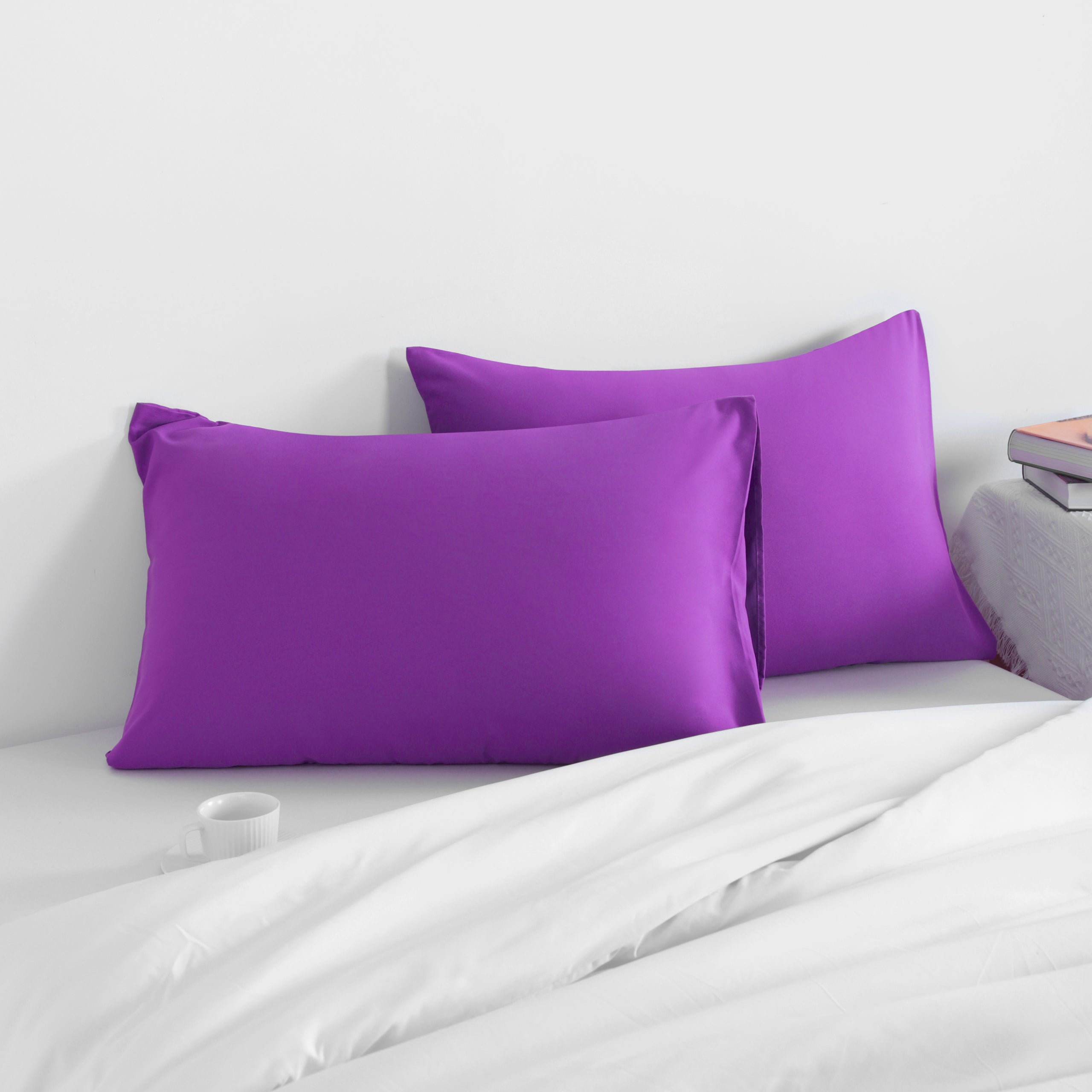 2 Pack Microfiber Queen Pillowcases with Envelope Closure|NTBAY®️ - NTBAY