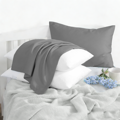 NTBAY 2 Pack Cotton 13" x18" Pillows with Toddler Cotton Pillowcases