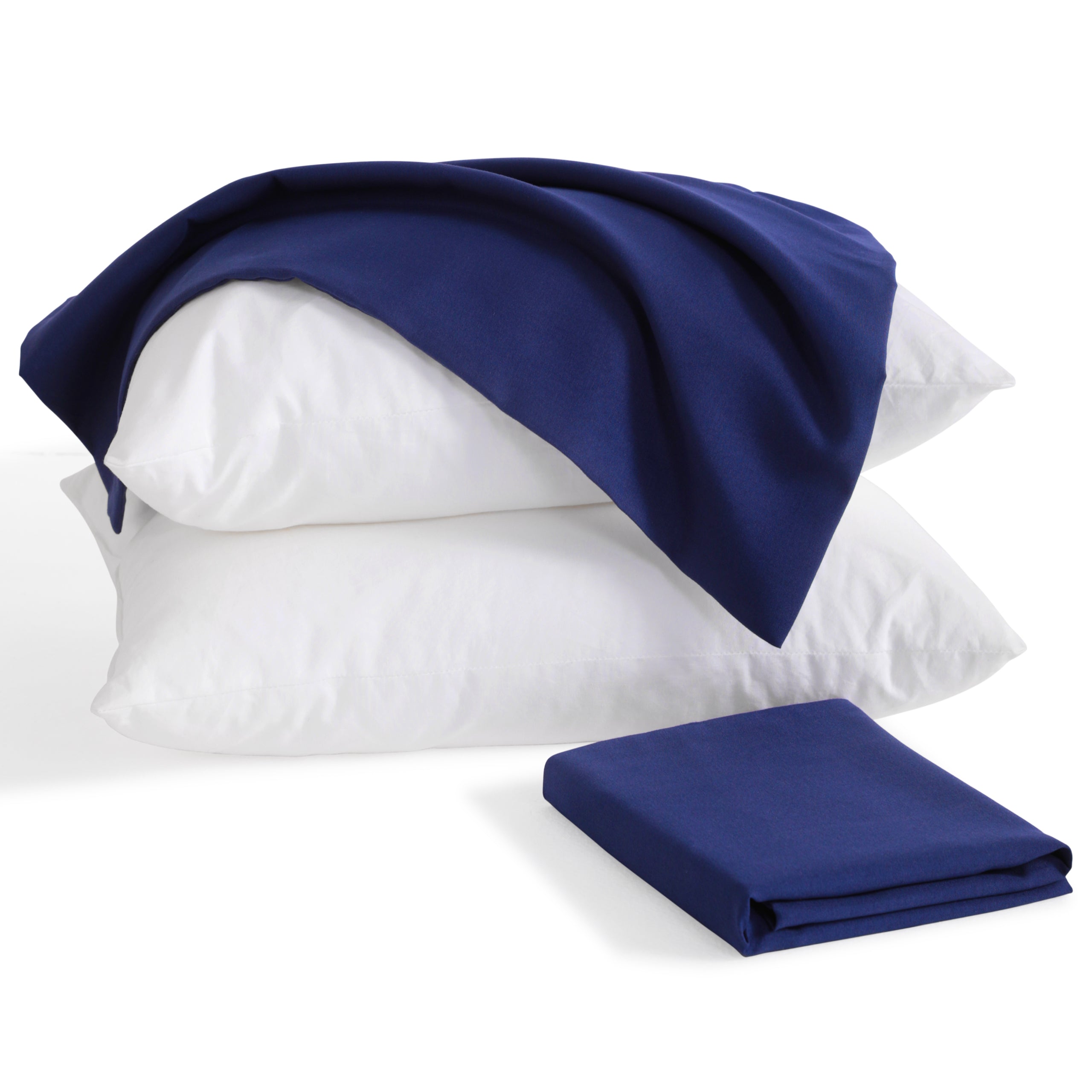 NTBAY 2-Pack Microfiber Pillows with Soft Cotton Pillowcases