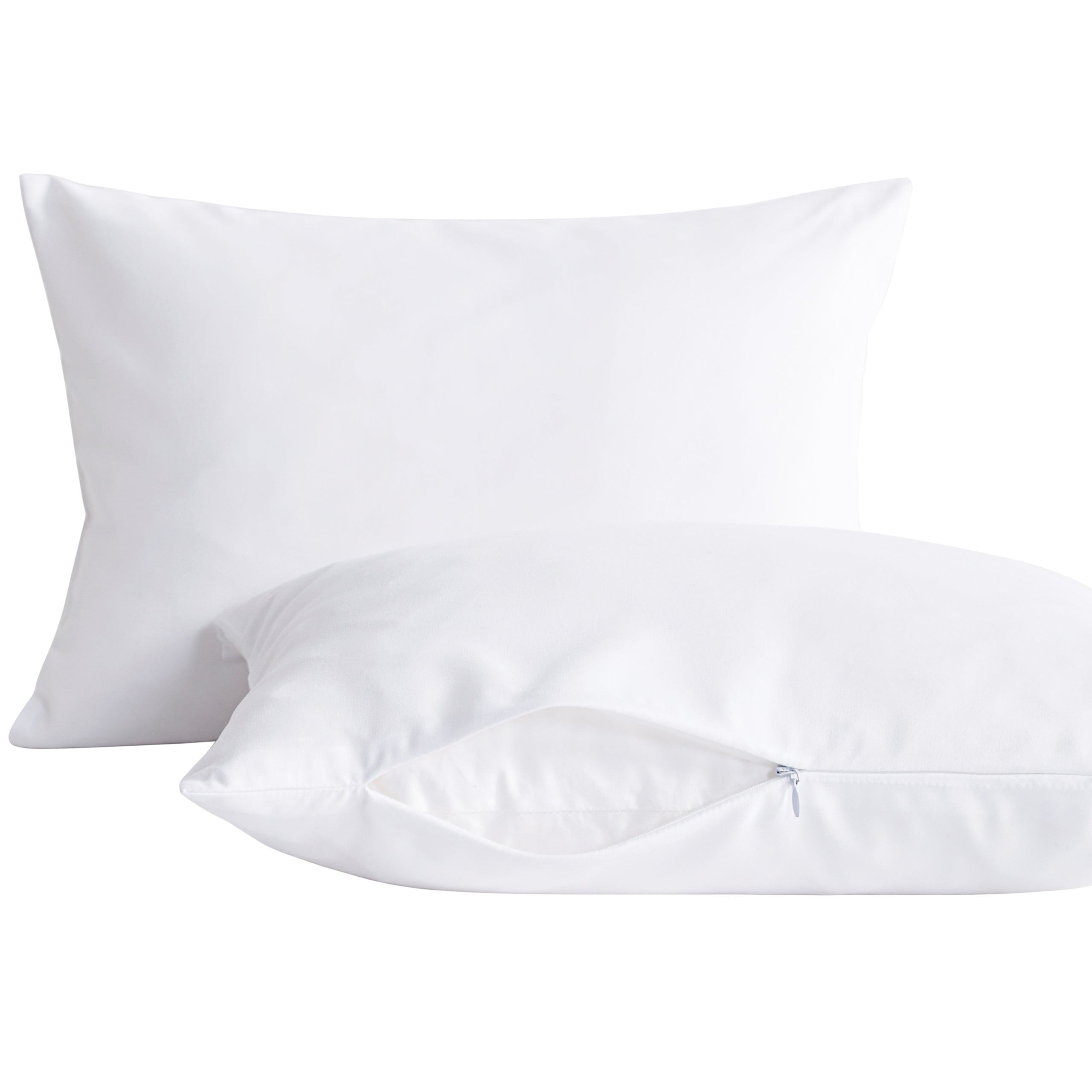 NTBAY 2-Pack Microfiber Pillows with Soft Cotton Pillowcases