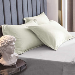 NTBAY 2-Pack Washed Cotton Pillow Shams – Soft & Breathable