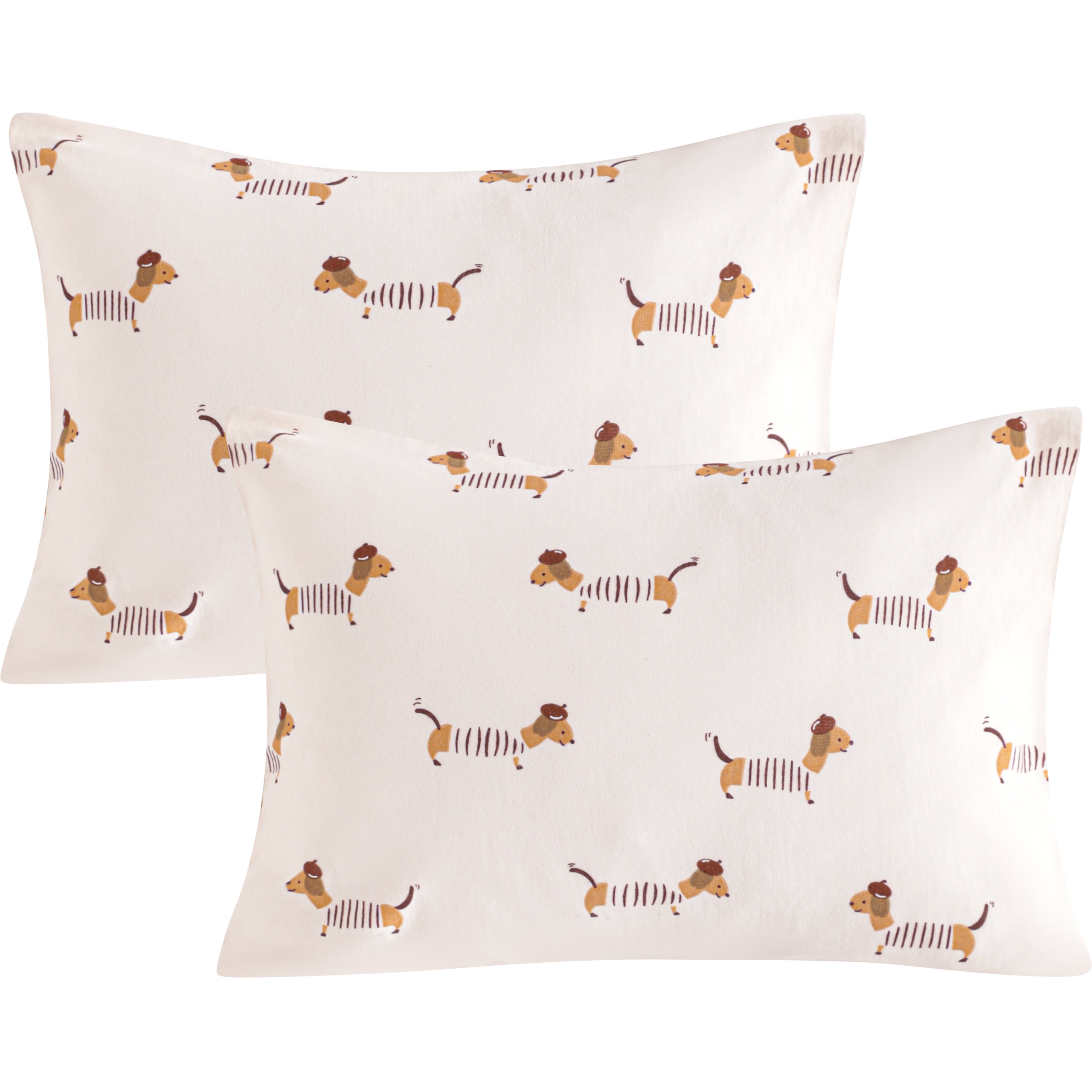 2 Pack Cotton Jersey Knit Toddler Travel Pillowcases|NTBAY®️