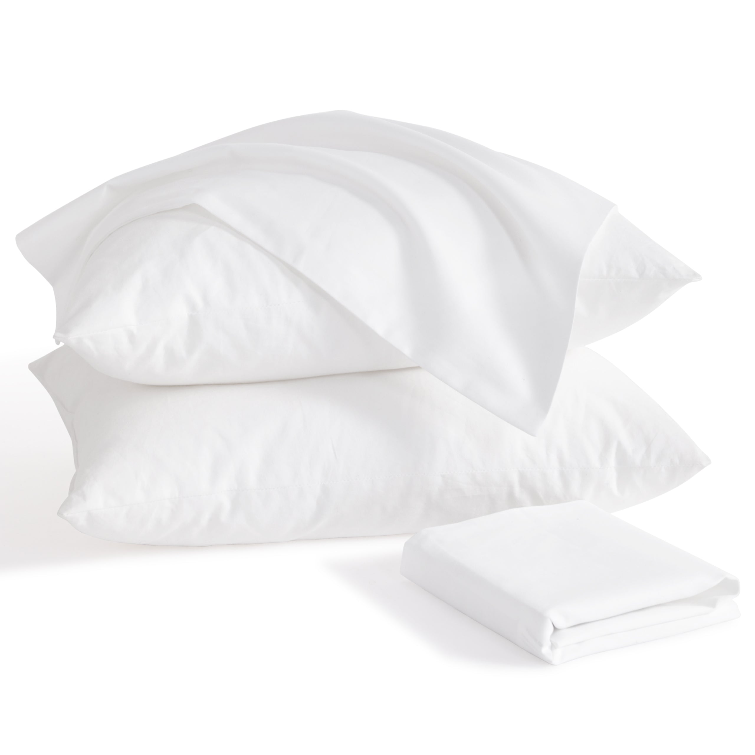 NTBAY 2-Pack Microfiber Pillows with Soft Cotton Pillowcases