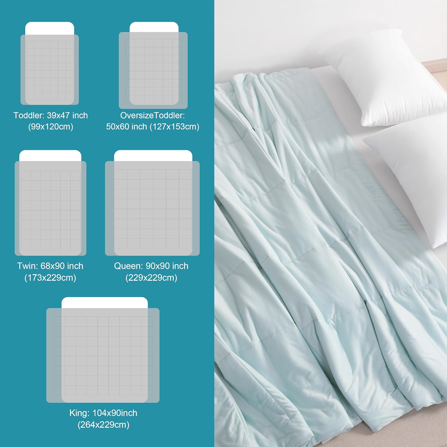 NTBAY Queen Cooling Comforter – Japanese Cold Tech Fabric