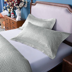 NTBAY 2-Pack Satin Quilted Pillow Shams – Luxurious & Decorative