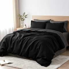 7 Piece Duvet Cover Bedding Set with Sheet Set - NTBAY