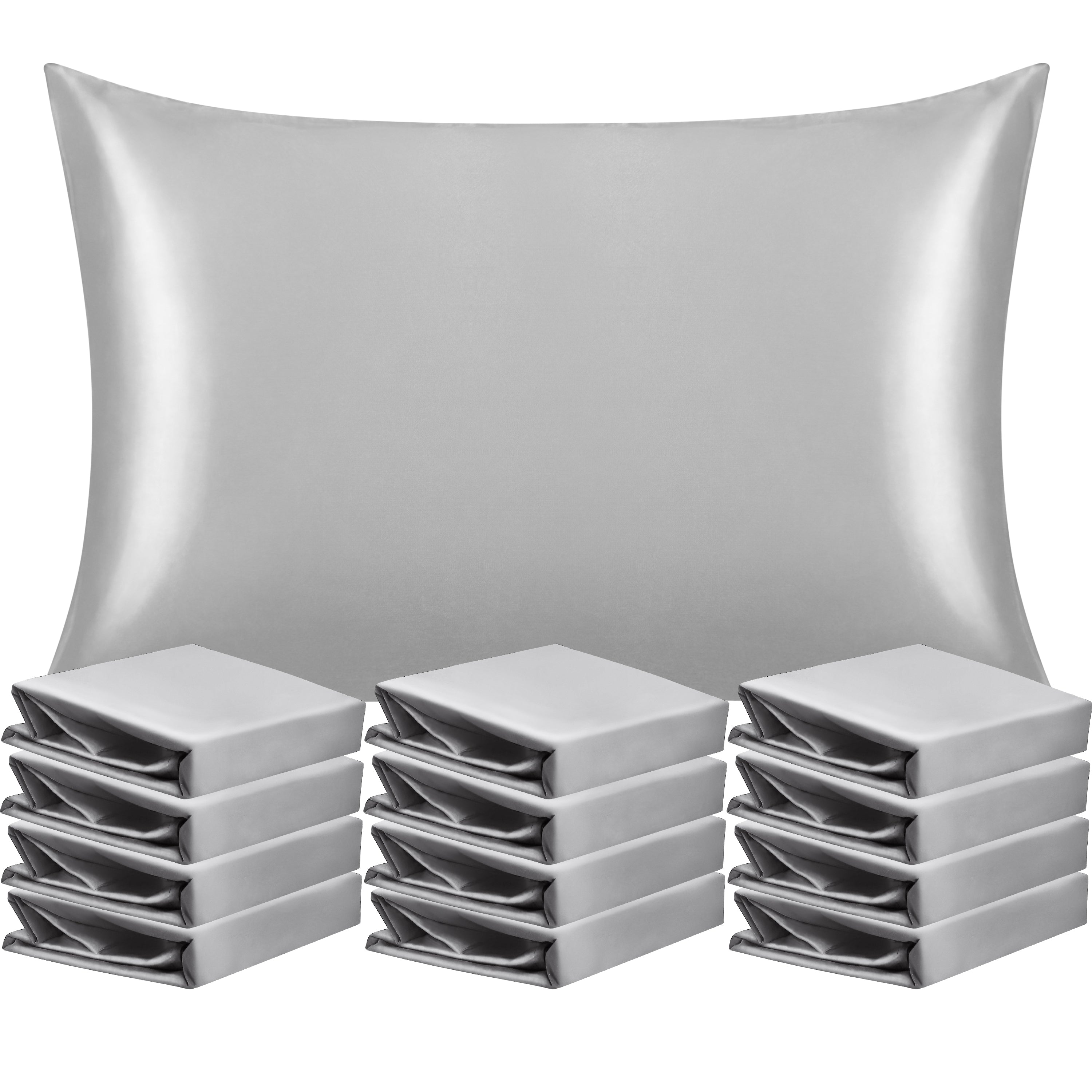12 Pack Satin Pillowcases with Envelope Closure|NTBAY®️ - NTBAY
