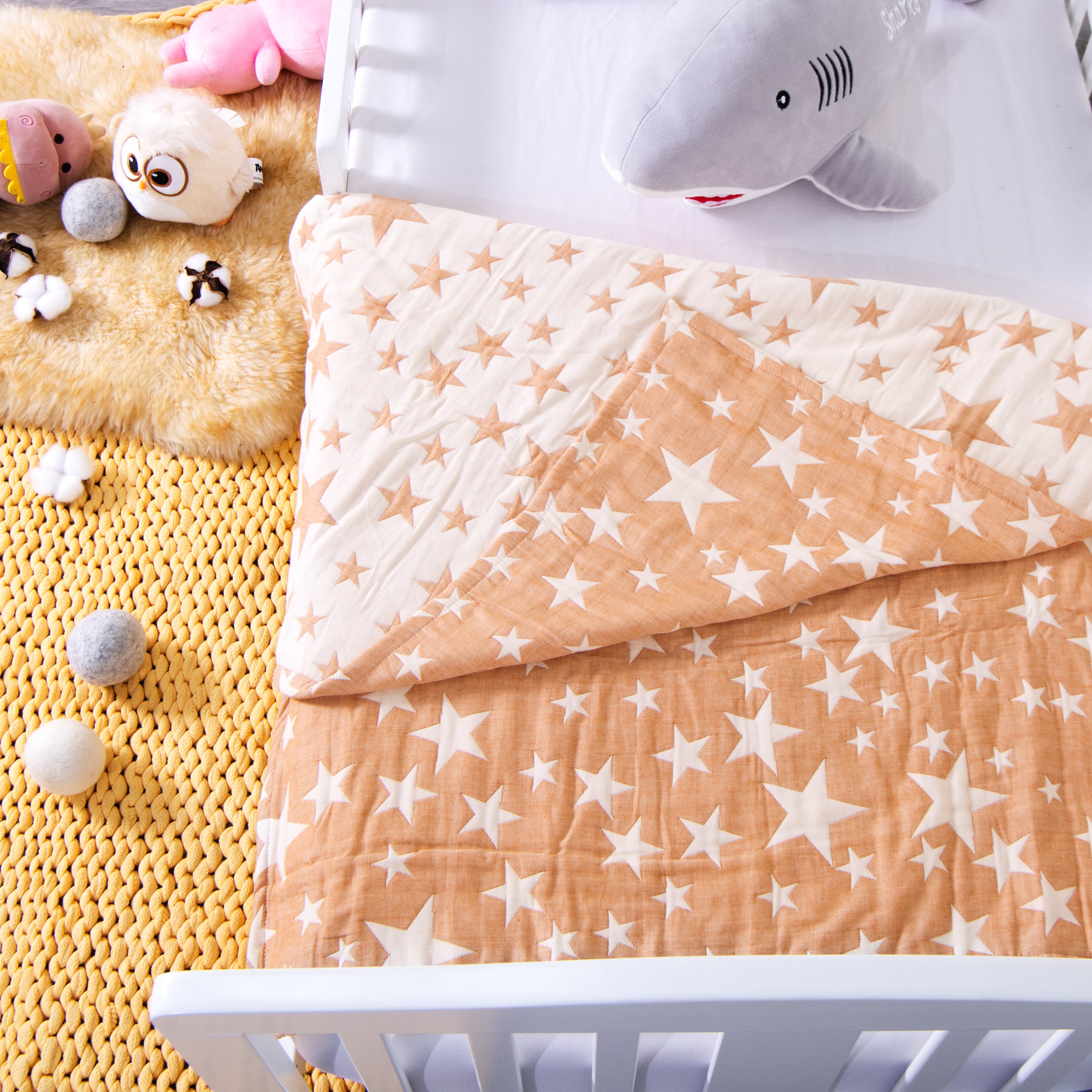3 Layer Muslin Cotton Jacquard Toddler Blanket|NTBAY®️ - NTBAY