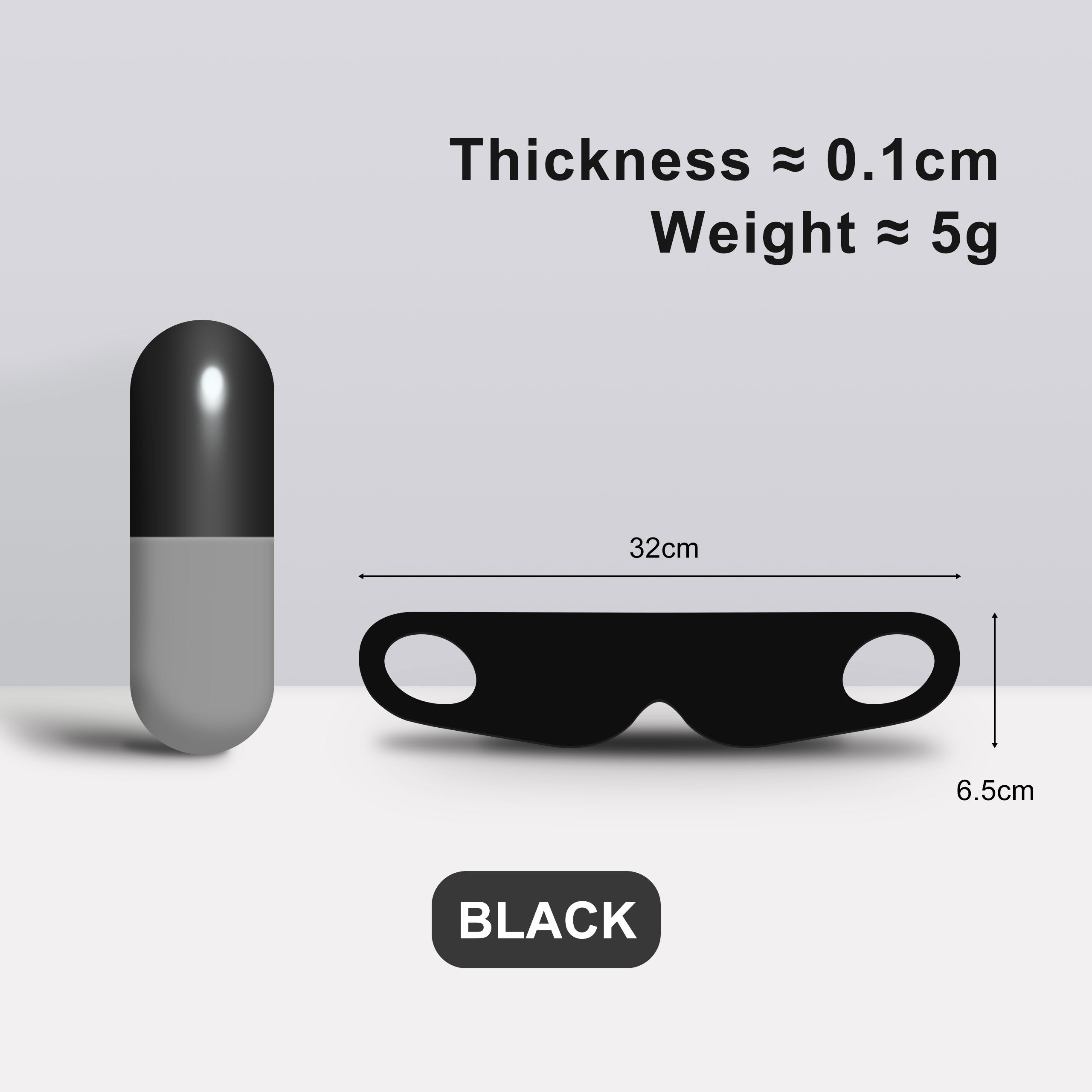 NTBAY Capsule Light-Blocking Eye Mask – Zero Pressure & Travel-Friendly