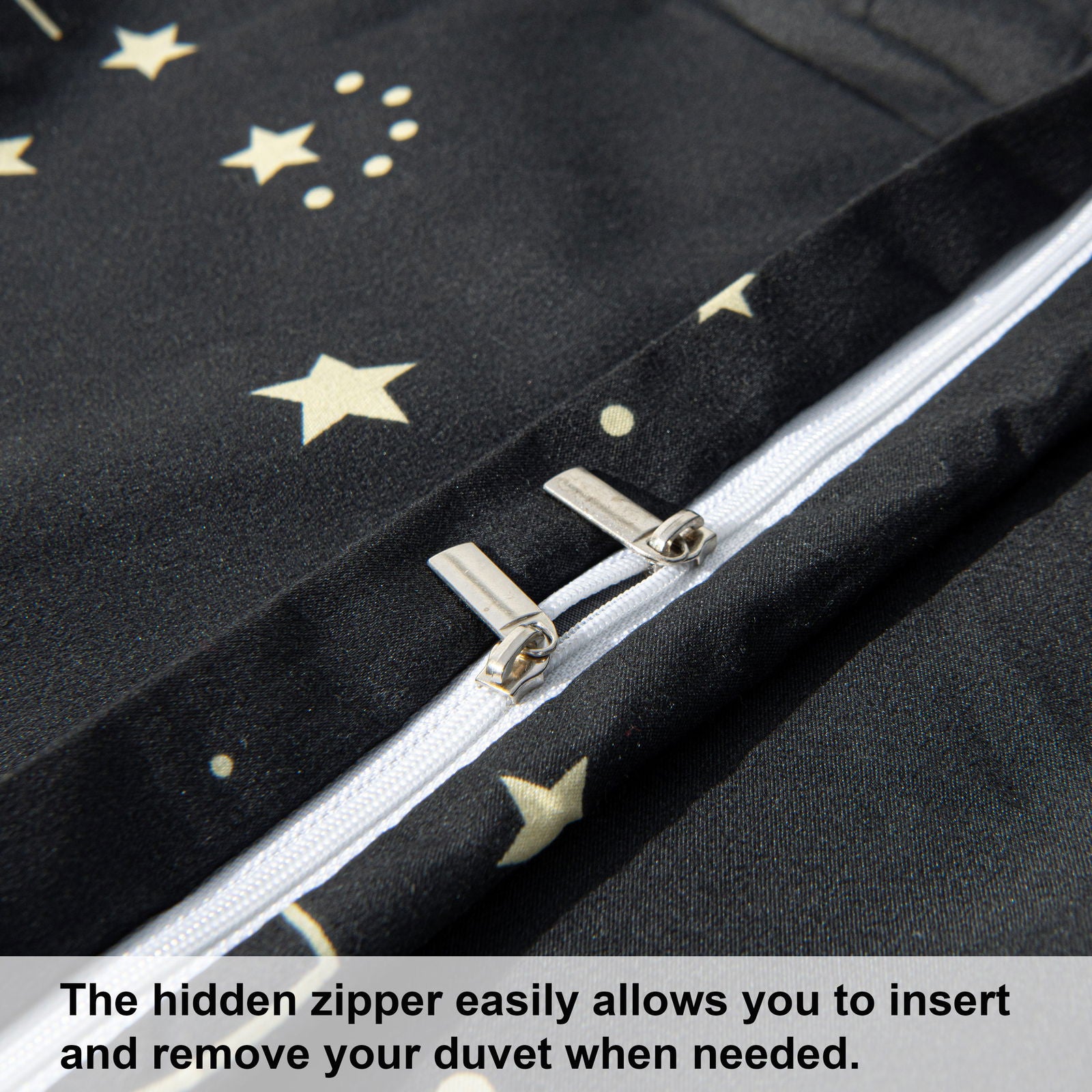 NTBAY 2/3 Pieces Constellation Pattern Microfiber Duvet Cover Set - NTBAY