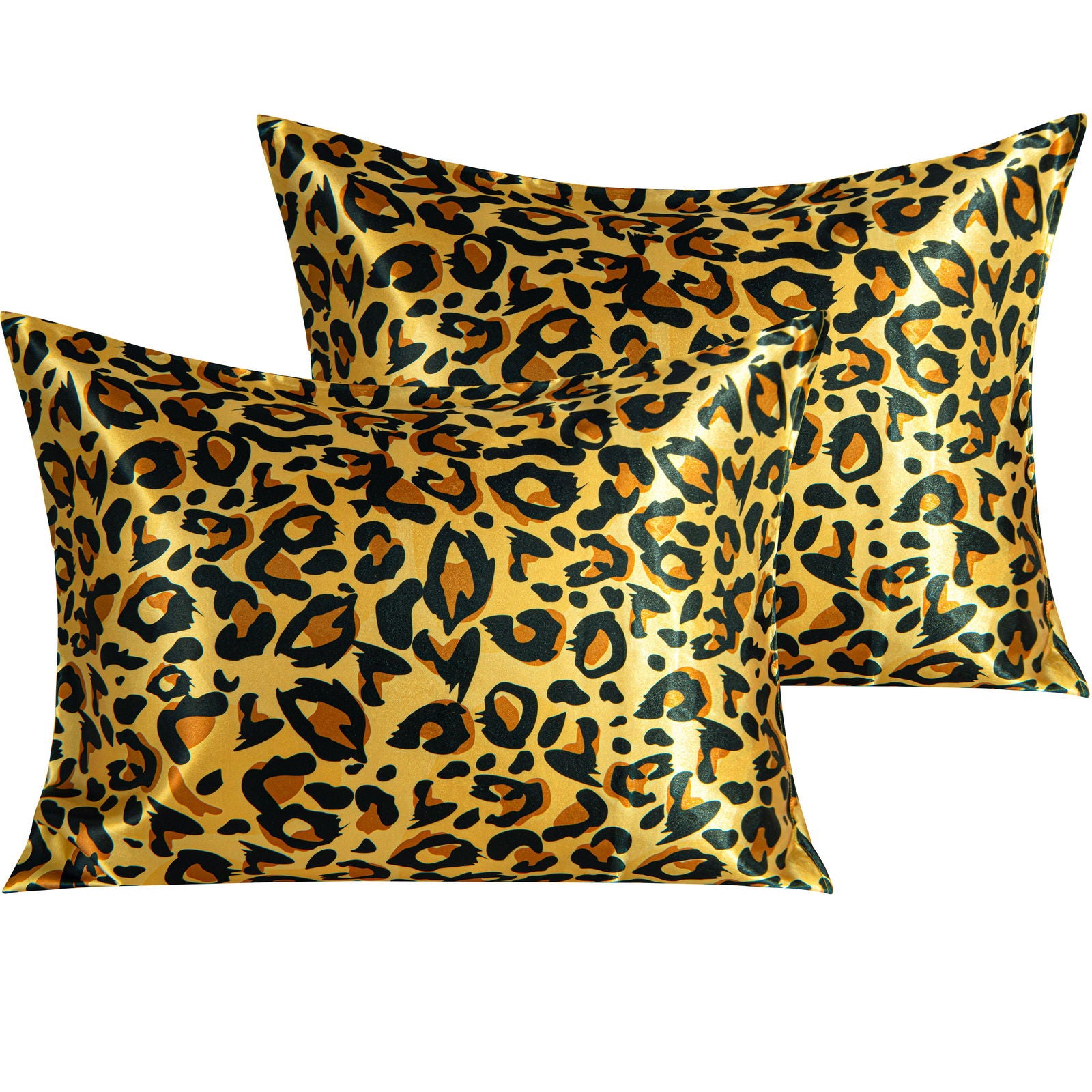 NTBAY 2 Pack Silk Satin Pillowcases with Envelope Closure - NTBAY