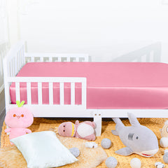 NTBAY Solid Color Satin Toddler Fitted Sheet - NTBAY