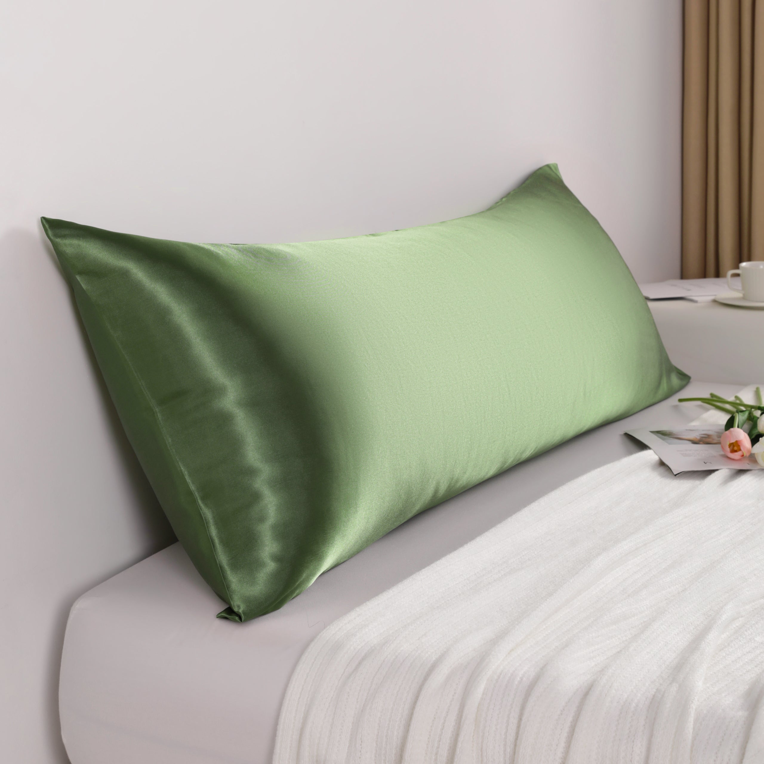 Ultra Soft Satin Body Pillowcase – Smooth & Cozy with Envelope Closure|NTBAY ®️