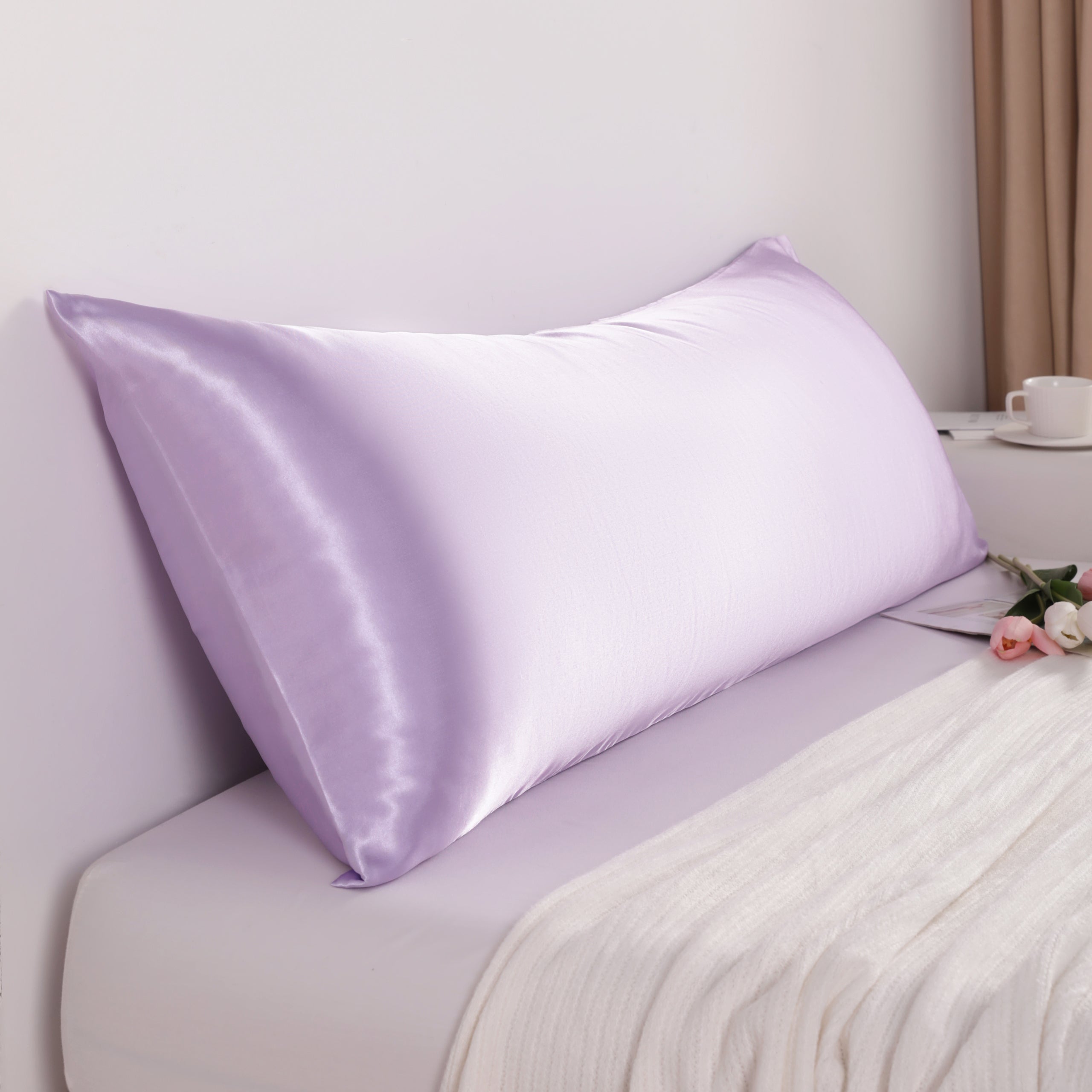 Ultra Soft Satin Body Pillowcase – Smooth & Cozy with Envelope Closure|NTBAY ®️
