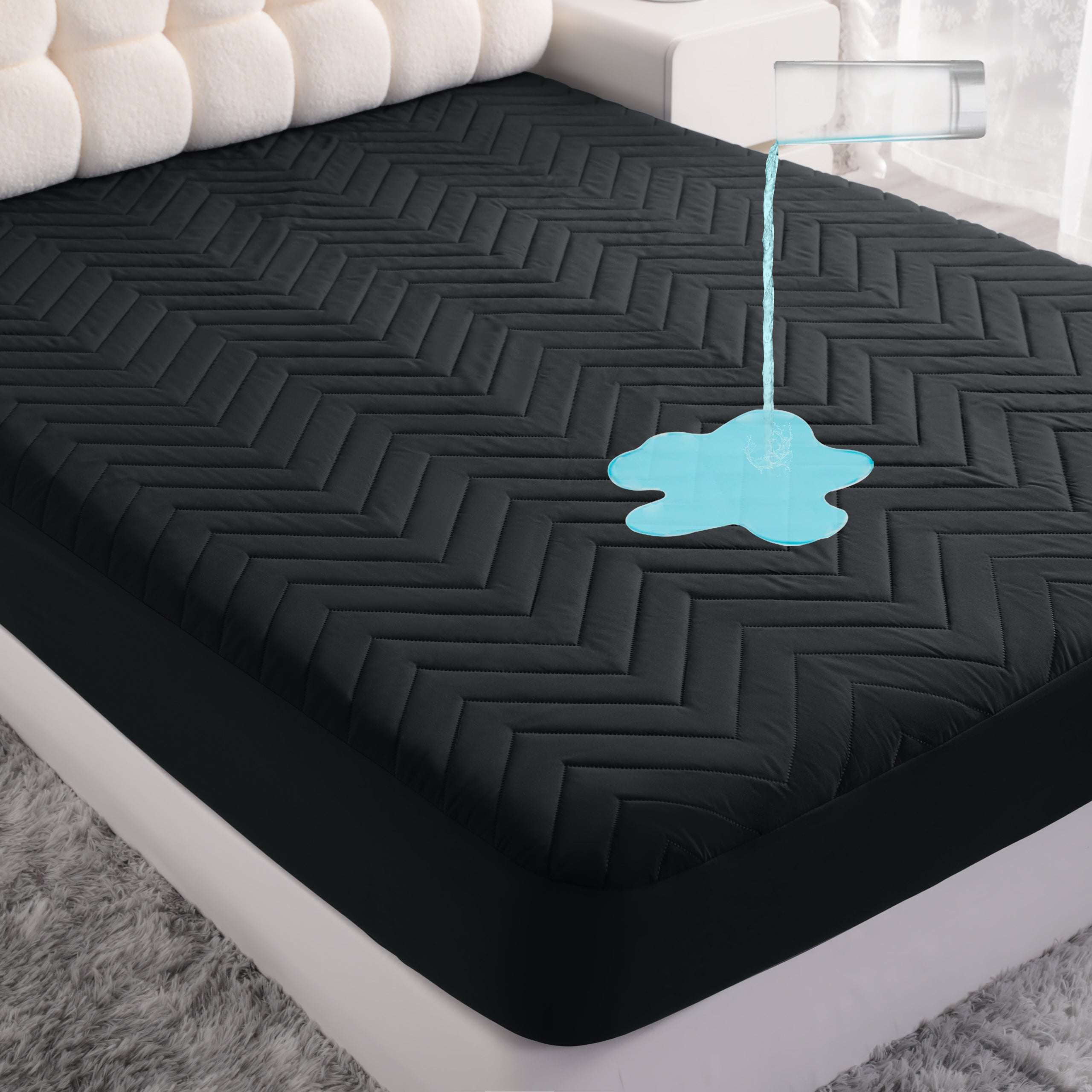 NTBAY Waterproof Mattress Protector with 15" Deep Pocket