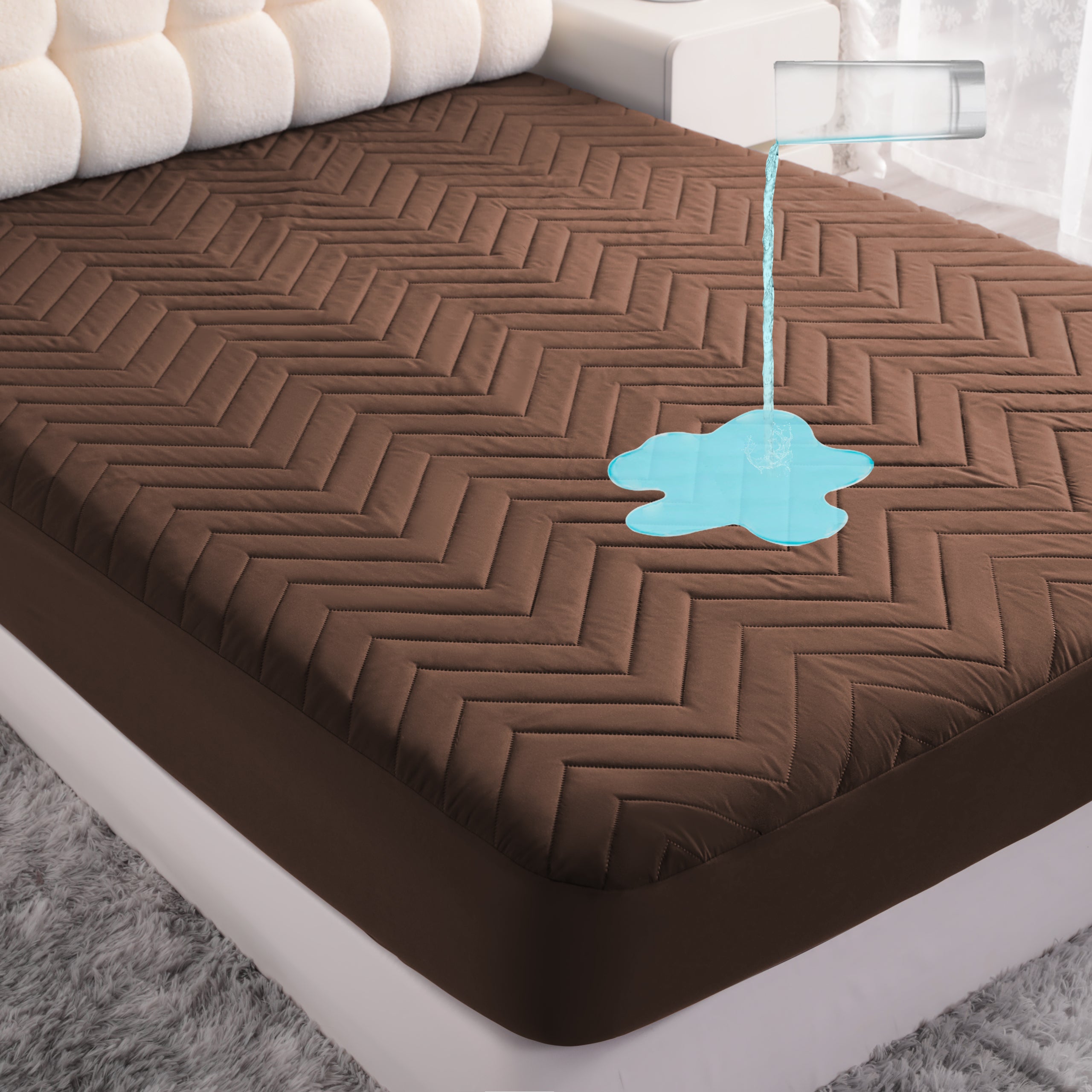 NTBAY Waterproof Mattress Protector with 15" Deep Pocket
