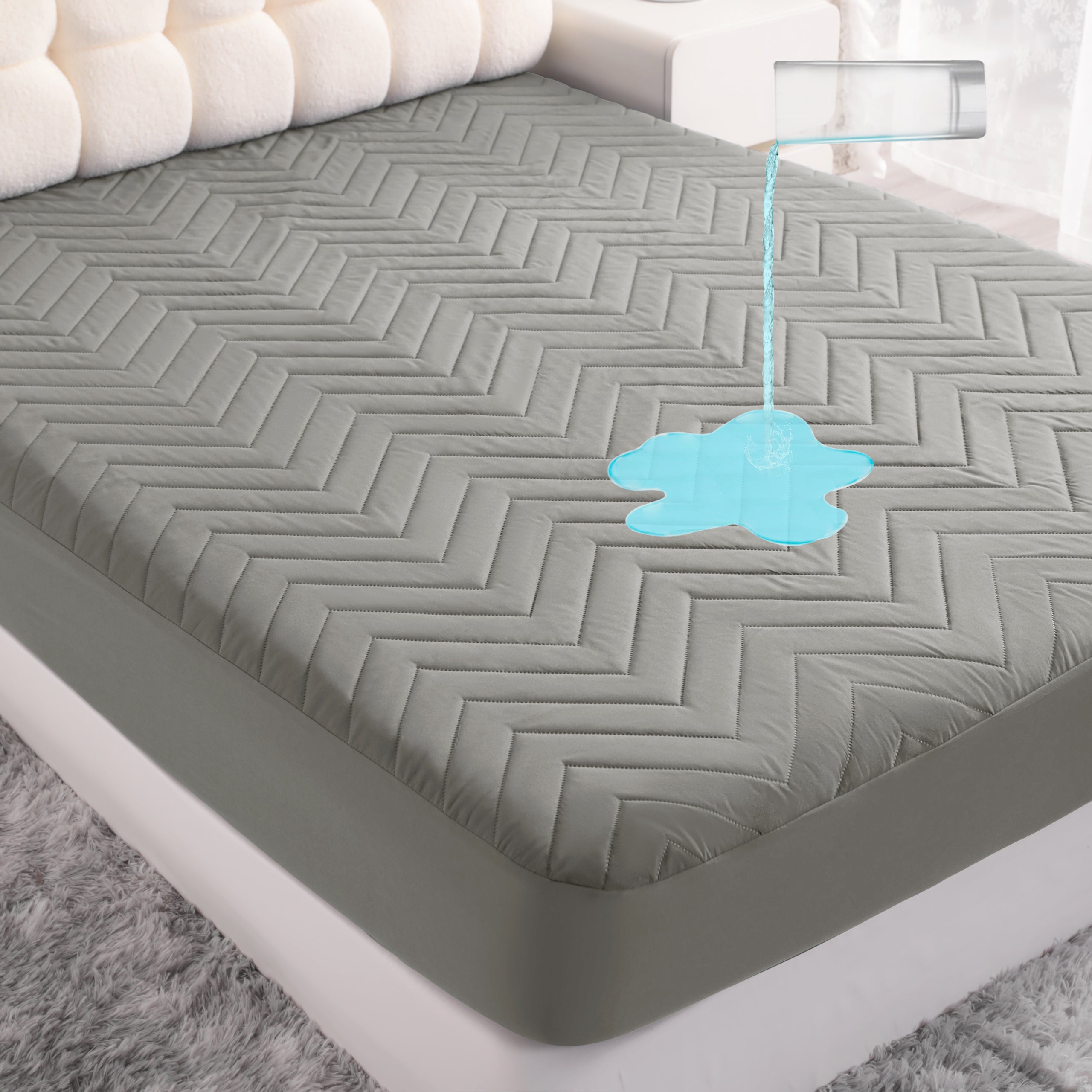 NTBAY Waterproof Mattress Protector with 15" Deep Pocket