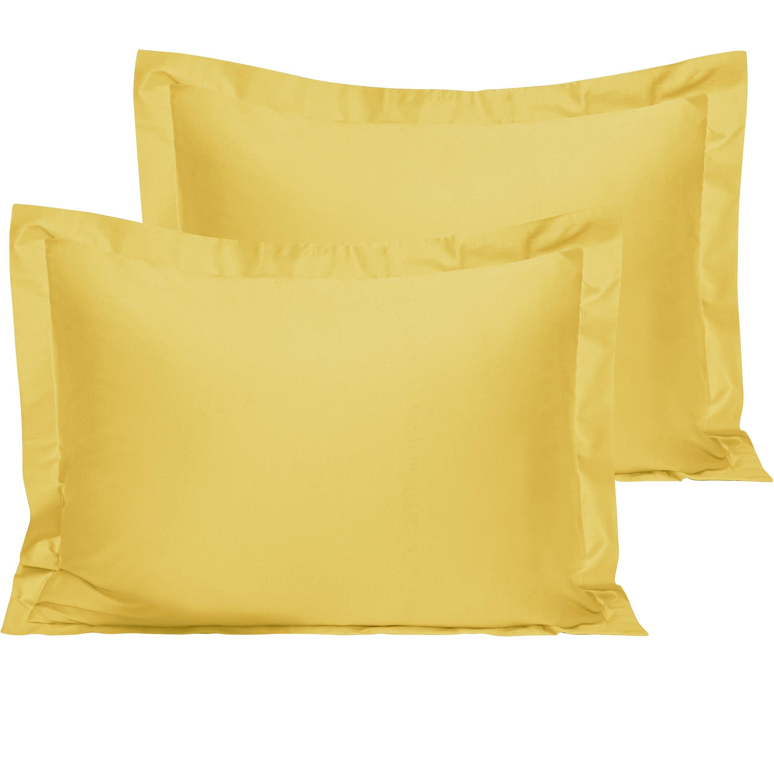 NTBAY 500 Thread Count 2 Pack Cotton Pillow Shams - NTBAY