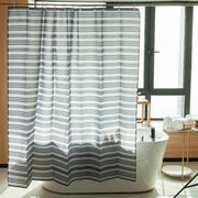 Multicolor Stripe Fabric Shower Curtain - NTBAY