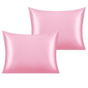 NTBAY Satin Pillowcases with Envelope Closure 2 Pcs-Standard (20 x 26 inches) / Pink - NTBAY