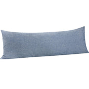 NTBAY Washed Cotton Body Pillow Cover, Pillowcase with Envelop Closure for Body Pillows 1 Pc-Body (20 x 54 inches) / Denim Blue - NTBAY
