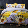 Customizable 3 Pieces Duvet Cover Set - Sunflowers Printed King (104 x 90 inches) - NTBAY