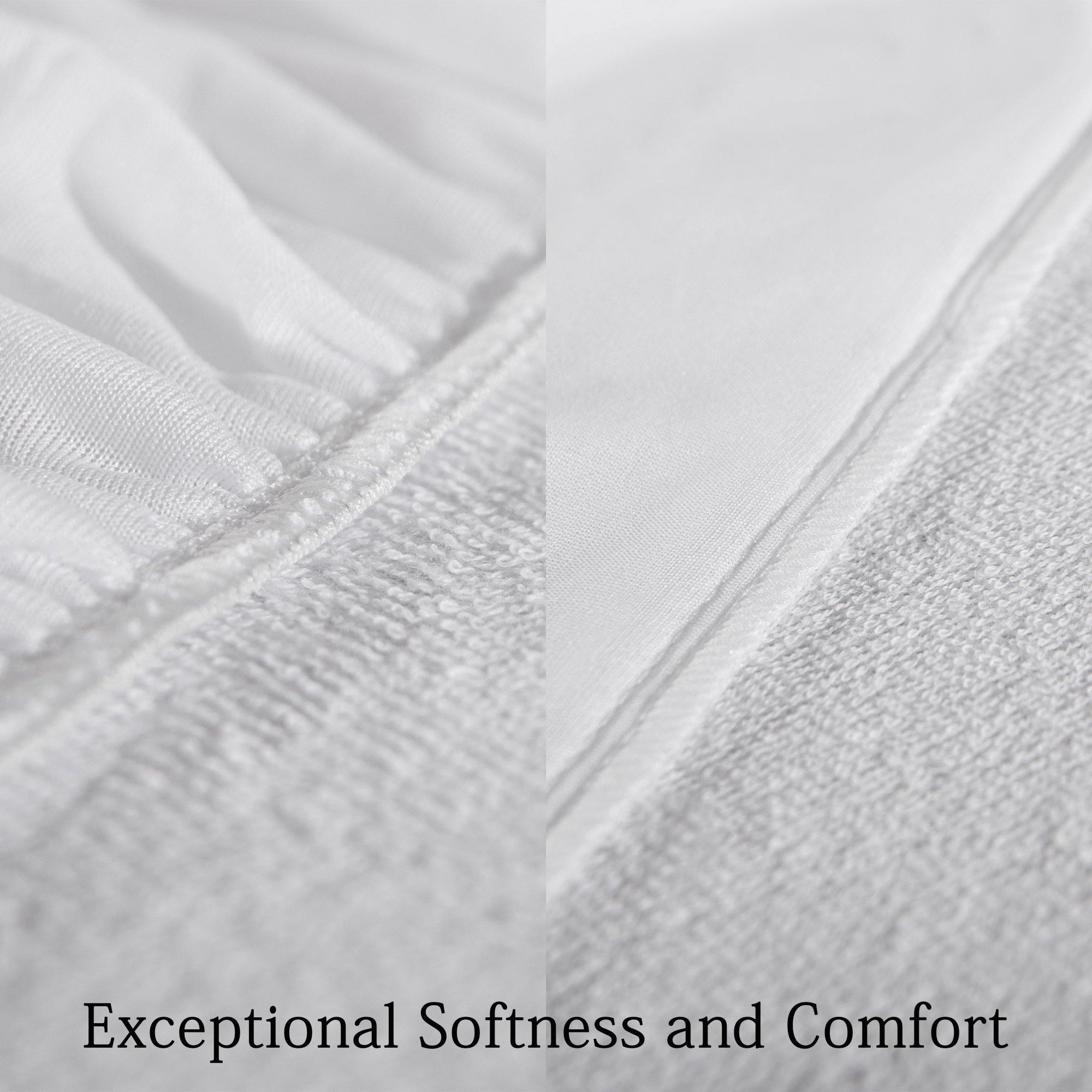 NTBAY 2 Pack Cotton Terry Waterproof Baby Crib Mattress Protectors - NTBAY