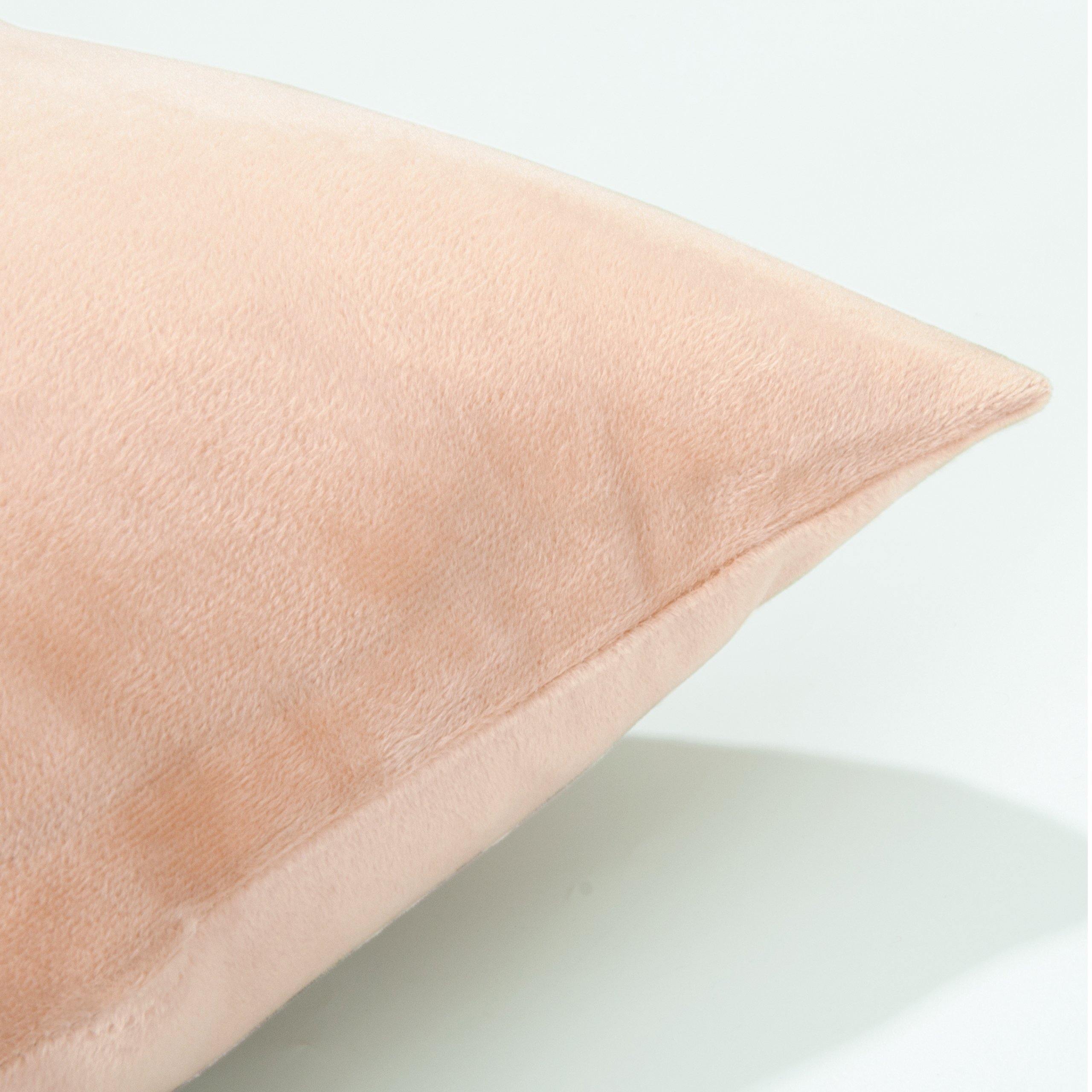 NTBAY Cozy Velvet Throw Pillow Cover,Euro Square Pillowcase - NTBAY