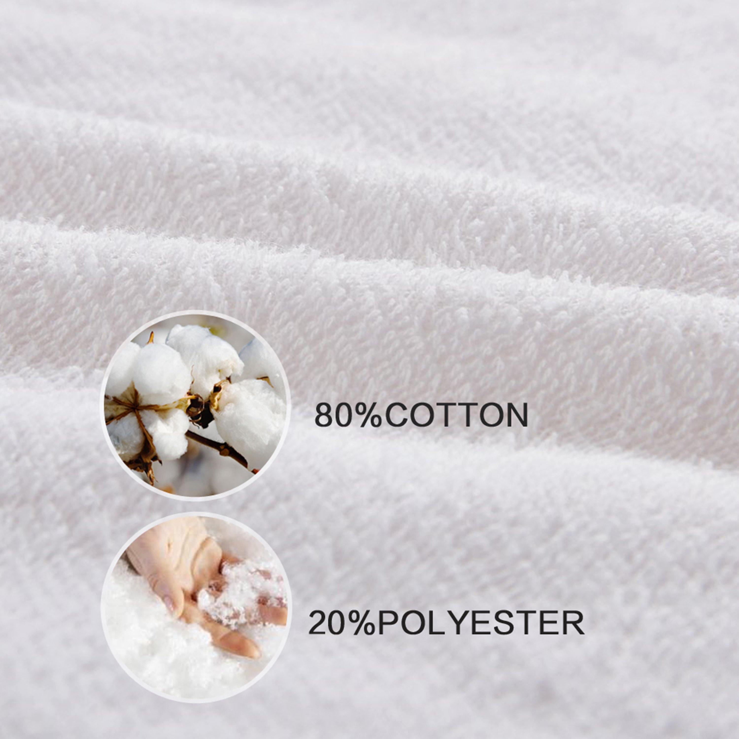 NTBAY 2 Pack Cotton Terry Waterproof Baby Crib Mattress Protectors - NTBAY