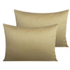 NTBAY 2 Pack 500 Thread Count Cotton Toddler Pillowcases with Envelope Closure Khaki / 13 x 18 inches - NTBAY