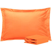 NTBAY 2 Pack 100% Brushed Microfiber Pillow Shams Standard (20 x 26 inches) / Orange - NTBAY